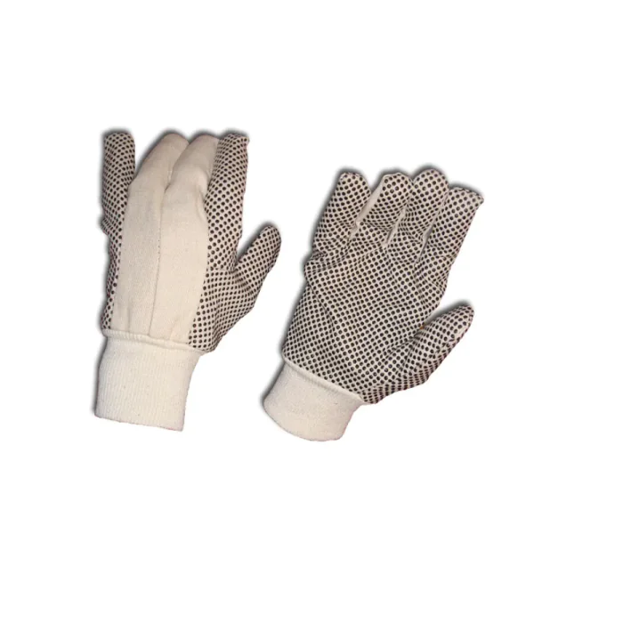 CleanAir Bomullsvantar m vinylnoppor, Sort, 1 Stykk, SGP-U5328-105-BLK-45935, str. 10,5