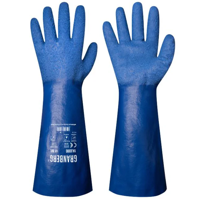 Granberg 8305 Fiskegrep Hansker – Høy slitestyrke og godt grip (114.8305, Blå, 12 par, Størrelser 8–12), 12 Par, SGR-114-8305