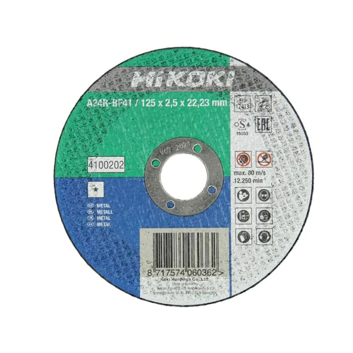 Hikoki KAPPESKIVE METALL FLAT AND DPC CUTTING WHEELS 115-400MM, 1 Stykk, SHK-411