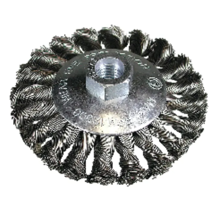 Hikoki Kjeglebørste Stål Ø100X0,5MM – Effektiv Rengjøring, Vinklet Tråd(751317, 1 Stykk)