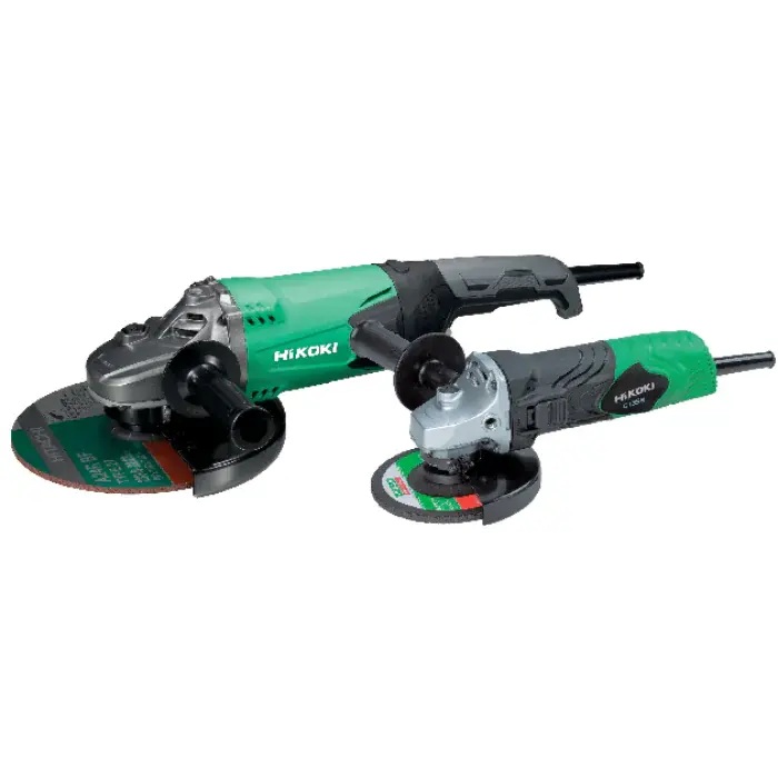 Hikoki Vinkelsliperpakke – 2200W og 840W, Ergonomisk Design, Overbelastningsbeskyttelse(KG23SBYBZ, 1 Boks)