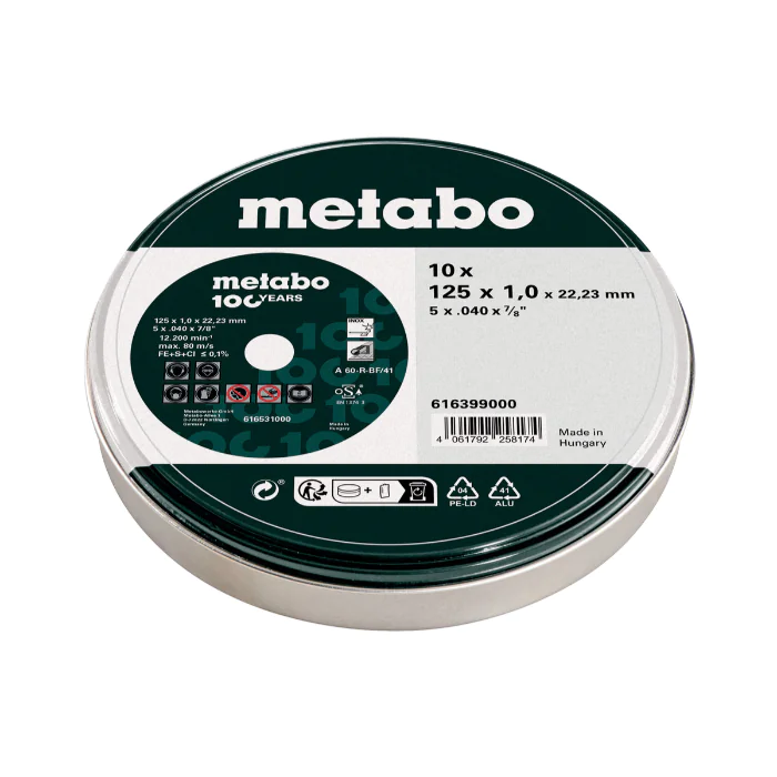 Metabo Kappeskiver-SP 115-230x1.0-1.9x22.23 Inox, SME-021