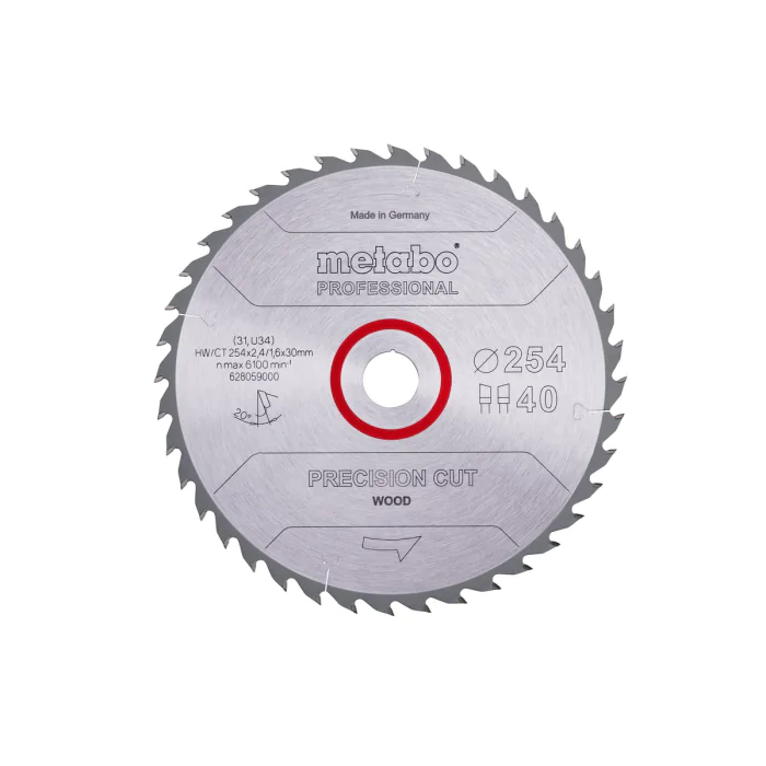 Metabo Precision Cut Wood Sagblad – Rene Snitt ( 628059000, 1 Stykk )