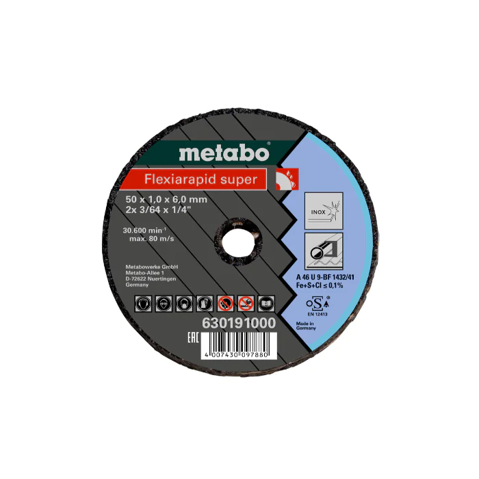 Metabo Flexiarapid Super og Standard Inox og Stålvarianter, SME-172