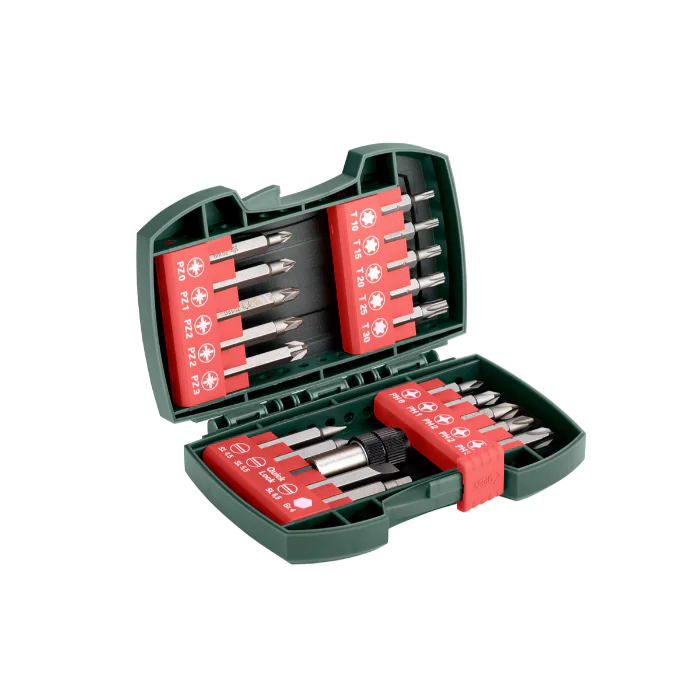 Metabo Skrubits-sett – Krom-Vanadium, Høy Kvalitet, Allsidig, 1 Boks, SME-125
