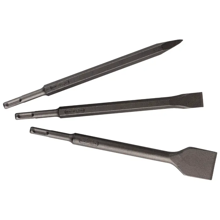 Metabo SDS-plus Meiselsett – 5 Deler for Mur og Betong, 1 Boks, SME-210-A