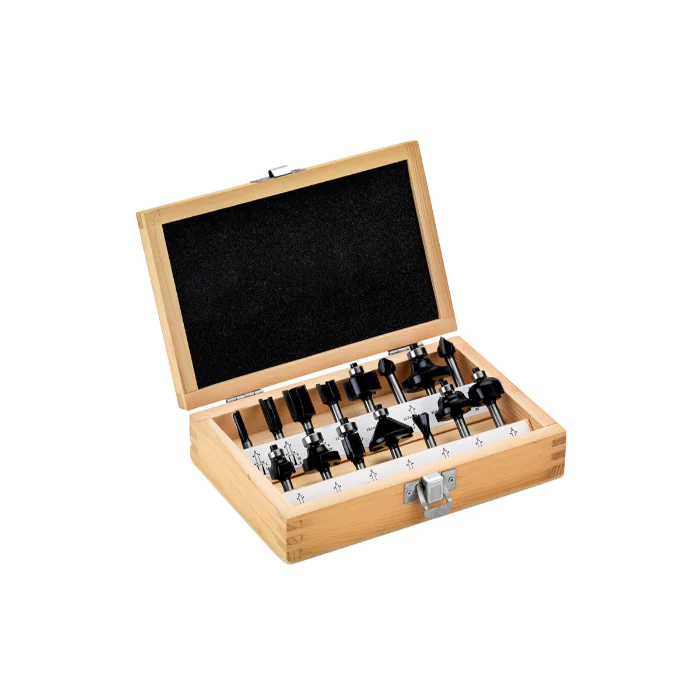 Metabo Freseverktøy Sett – Høy Kvalitet, 15 Deler, 1 Boks, SME-215-A