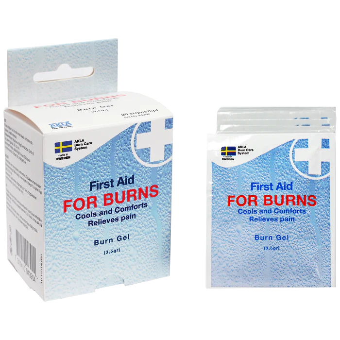 Akla Brannskadegele – Rask Kjøling, Reduserer Blemmer (017792231, 1 Boks)