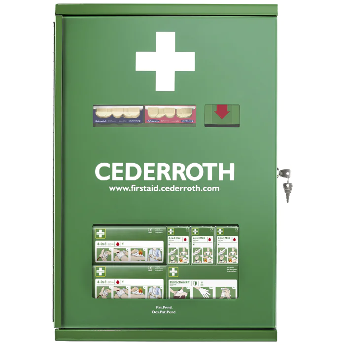 Cederroth Førstehjelp – Låsbart Stålskap (077102036, 1 Sett)
