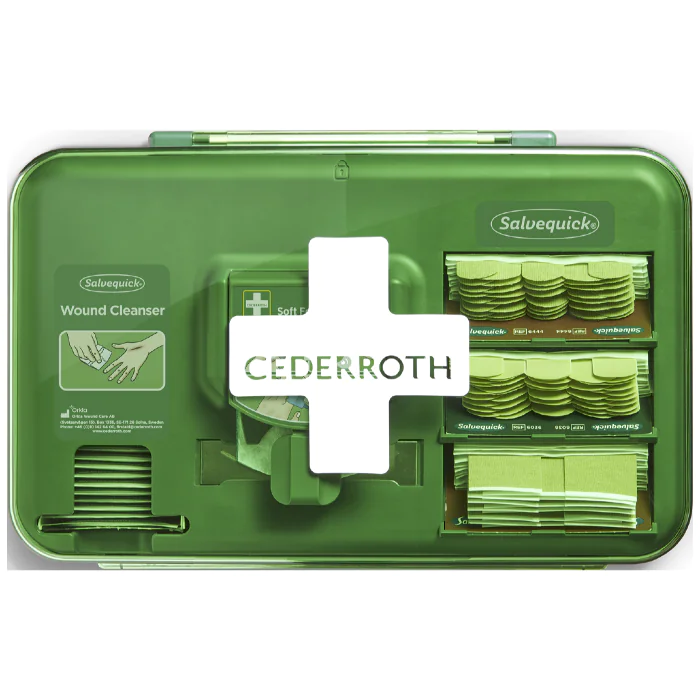 Cederroth Sårbehandling Dispenser – Praktisk Førstehjelp (077105007, 1 Sett)