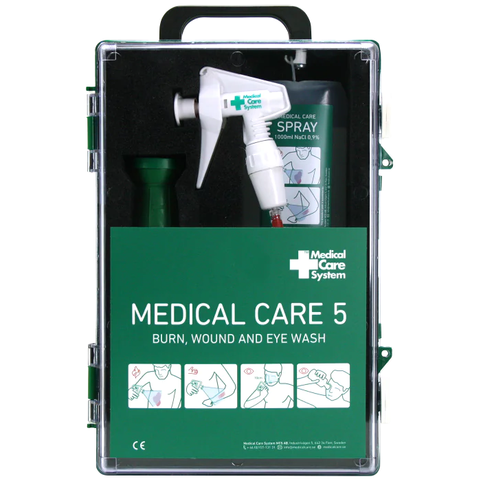 Medical Care System Brannskadestasjon – Bærbar, støv- og fuktighetsikker (378700782, 1 Sett)
