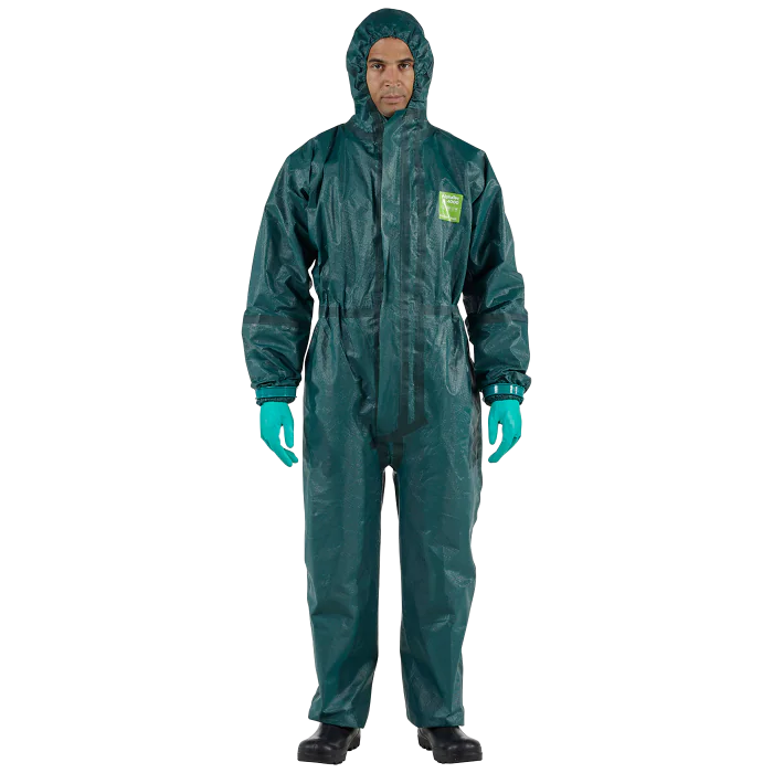 Ansell AlphaTec Kjemisk Beskyttelse – Korttidsdress / 4000 Serien (Grønn), SSK-850