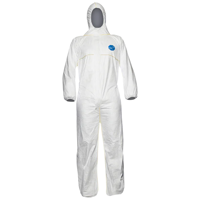 Tyvek Korttidsdress – Utmerket beskyttelse (Hvit, 1 Stykk, Størrelser S–3XL), SSK-552