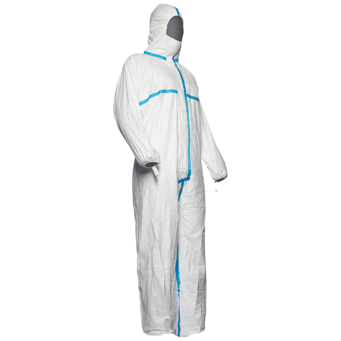 Tyvek Korttidsdress – Høy beskyttelse, Lett vekt (Hvit, S–5XL), SSK-565