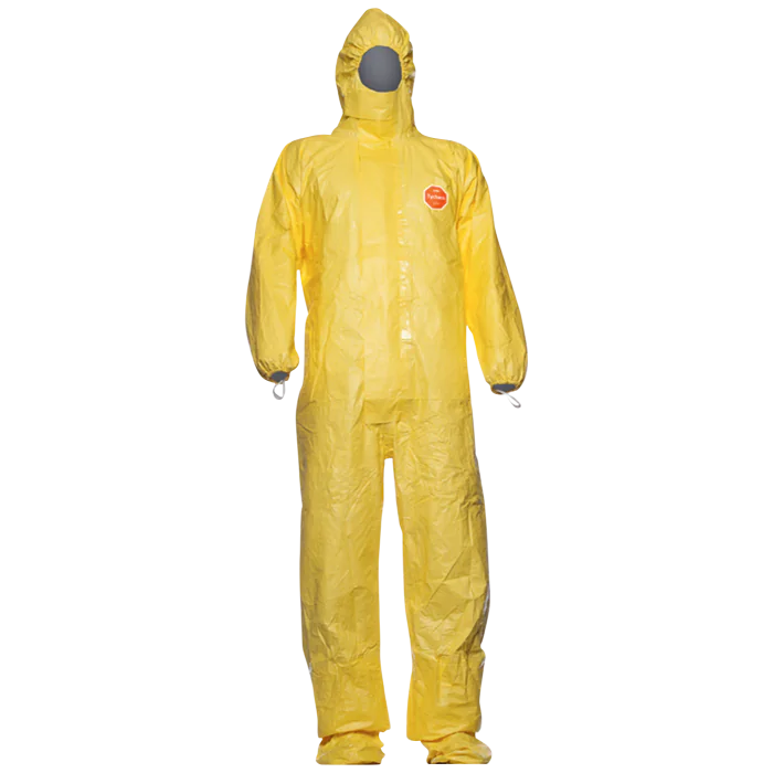 DuPont Tychem Korttidsdress – Høy Beskyttelse, Komfortabel Passform (Gul, 20 Stykk, S–3XL), SSK-614