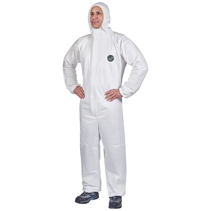 ProShield Korttidsdress – Høy Væskeavstøtning (Hvit, Størrelse M–3XL), SSK-636