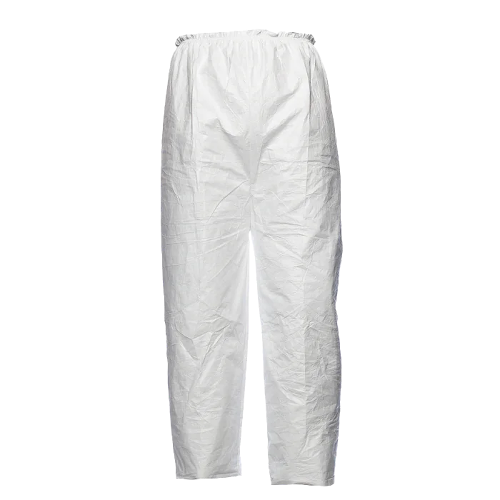 Tyvek 500 Bukse – Kjemikaliebeskyttelse (Hvit, 1 Stykk, Størrelse M–2XL), SSK-988