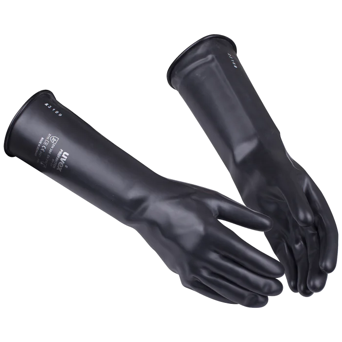 Uvex Profaviton Hansker – Høy Kjemikaliebeskyttelse (Svart, 1 Par, Størrelse 8-11), SSK-561