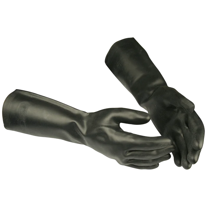 Mapa Kjemikaliehanske – Høy slitestyrke, Svart, 10 Par, Størrelser: 8, 9, M, 2XL, SSK-493