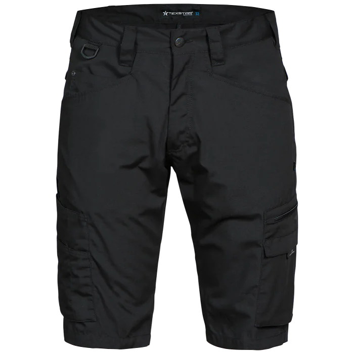 Texstar Shorts – Lett, Ventilert, Svart (Størrelser W26–W46), SSK-379