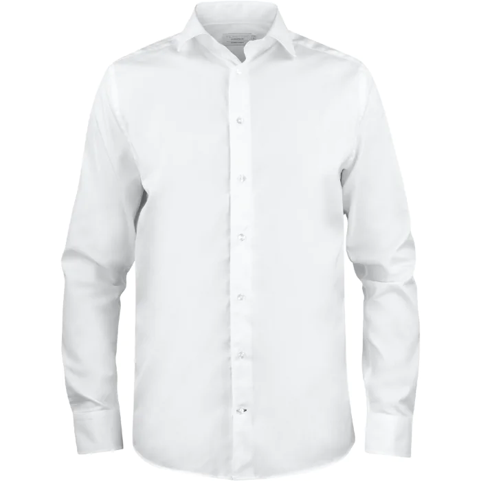 Texstar Skjorte – Solid Bomull, Komfortabel Passform (Hvit, Lys Blå | Størrelse XS–3XL), SSK-691