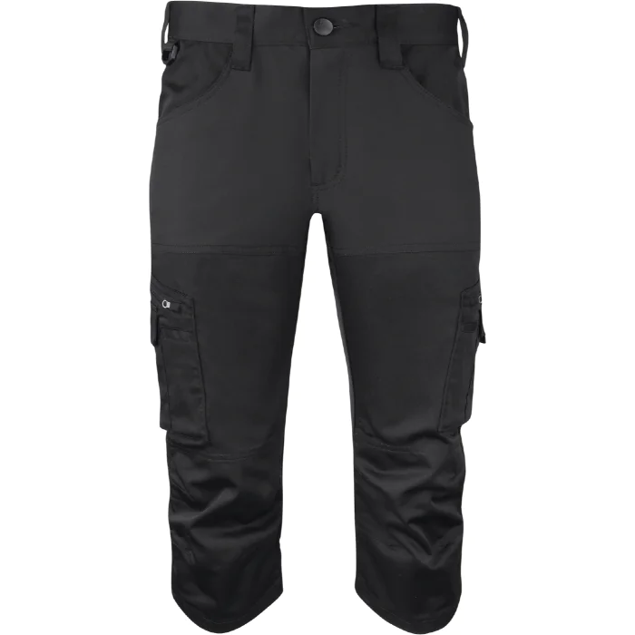 Texstar Piratbukse – Optimal Komfort, Skjulte Knelommer (Svart, Størrelser W26–W44), SSK-690