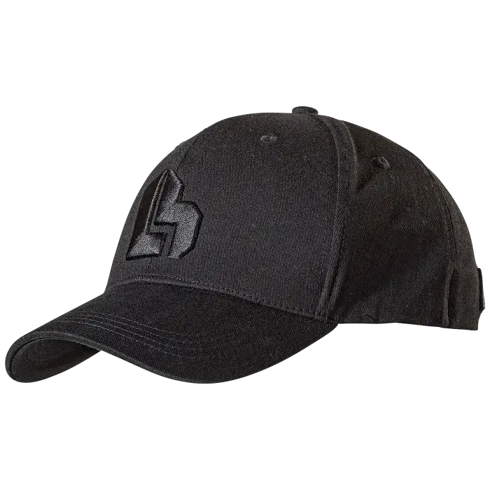 L.Brador Caps – Buet Skjerm, Flexfit Passform (800052026, Svart, 1 Stykk, størrelse-M/L)