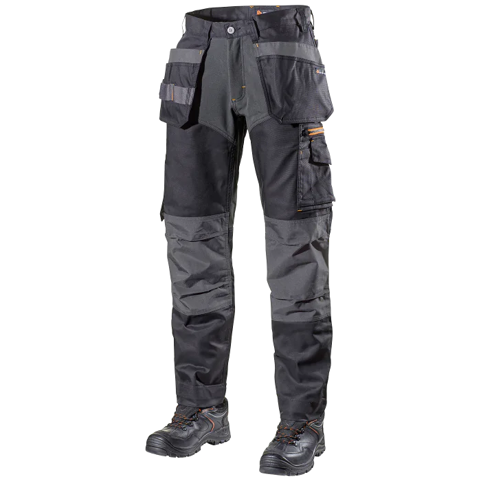 L.Brador Arbeidsbukse – Mekanisk Stretch, Høy Slitestyrke, Svart, Størrelser 44–60 / D84–D120, SSK-210