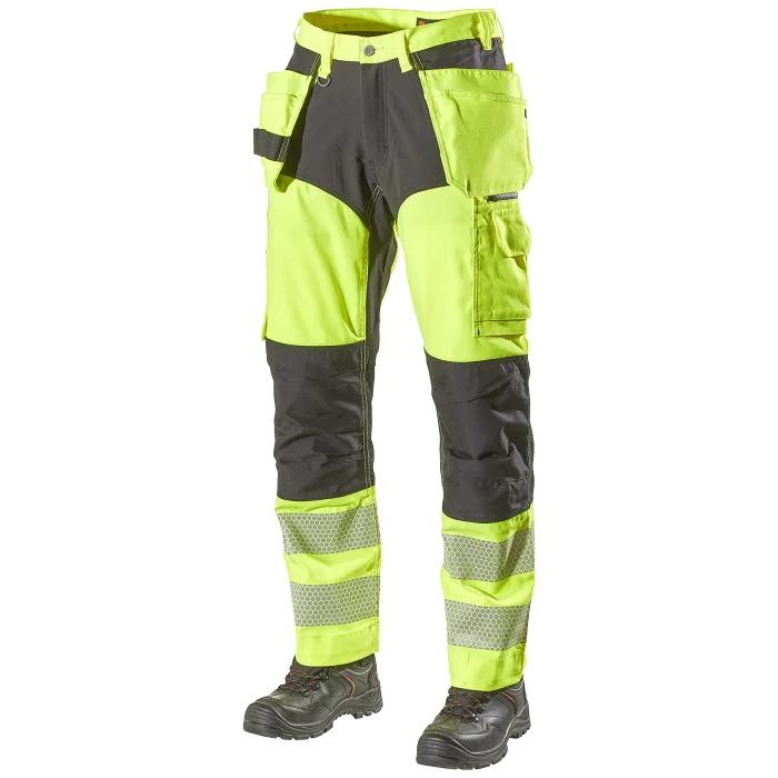 L.Brador Arbeidsbukse – Hi-Vis, Slitesterk (Gul/Svart & Oransje), SSK-811