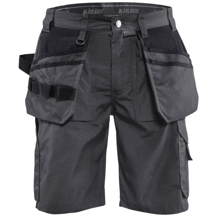 Blåkläder Shorts – Cordura Forsterkede Lommer (Mørkegrå/Svart, Størrelser C44-C64), 1 Stykk, SSK-B621