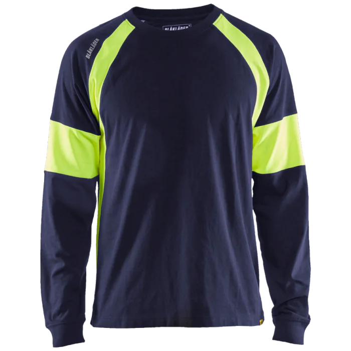 Blåkläder Langermet T-skjorte – God Synlighet, 1 Stykk, SSK-B430