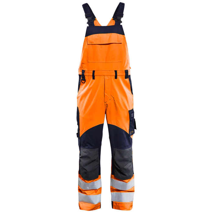 Blåkläder Selebukse – Flammehemmende, høy slitestyrke (Oransje/Marine, Størrelser 46-64, D96-D124), 1 Stykk, SSK-B254