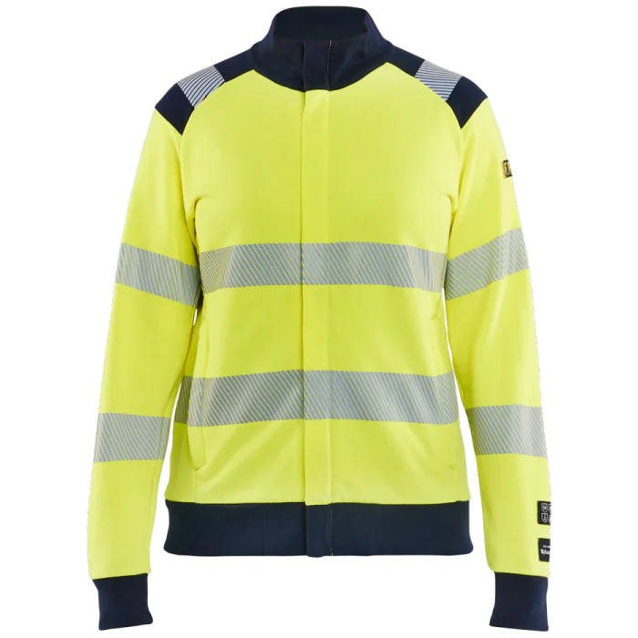 Blåkläder Flammebestandig Genser – Dame, Gul/Marine, Størrelser XS-3XL, 1 Stykk, SSK-B017