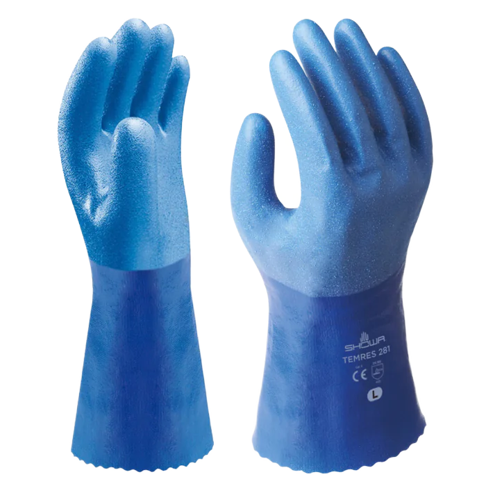 Showa Temres PU Hansker – Vanntett, Pustende (Blå, Størrelser 7-11), 1 Par, SSS-1158