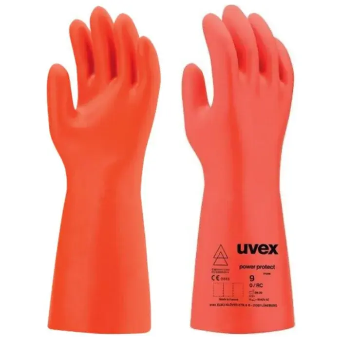 Uvex Power Protect Hansker – Beskyttelse mot elektrisk sjokk (Størrelser 8-10), 1 Par, SSS-60840