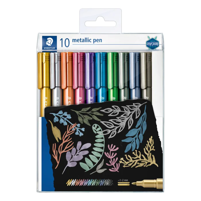 Staedtler Metallic Markører 1-2mm Assorterte Farger, SDC-552