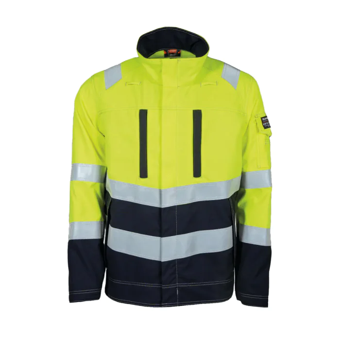 Tranemo Tera TX Jakke – Flammehemmende, Lett (Gul/marineblå, Størrelser XS-4XL),  1 Stykk, STN-583181