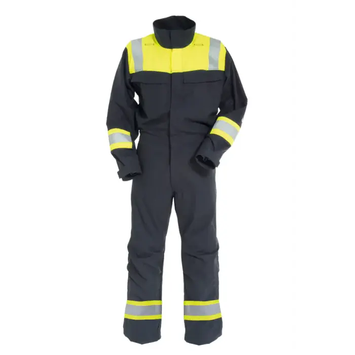 Tranemo Kjeledress – Lett, Flammehemmende  (601181-XS, Yellow/ / Navy Blue, 1 Stykk, størrelse-XS)