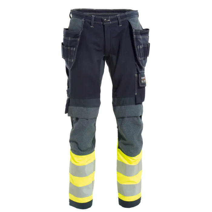 Tranemo Damebukse Håndverk – Flammehemmende, Stretch (Gul/marineblå, størrelse-34 til 48),  1 Stykk, STN-632981