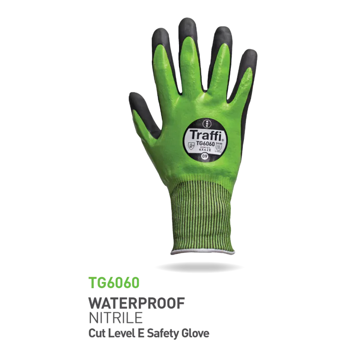 Traffi Cut E Hansker – Vannavstøtende, Høy Slitestyrke, 10 Par, STR-TG6060