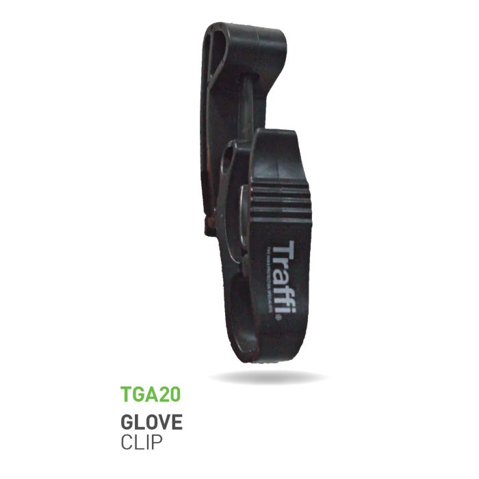Traffi Hanske Klype – Praktisk og Sikker Oppbevaring(TGA20, Svart, 10 Stykk)