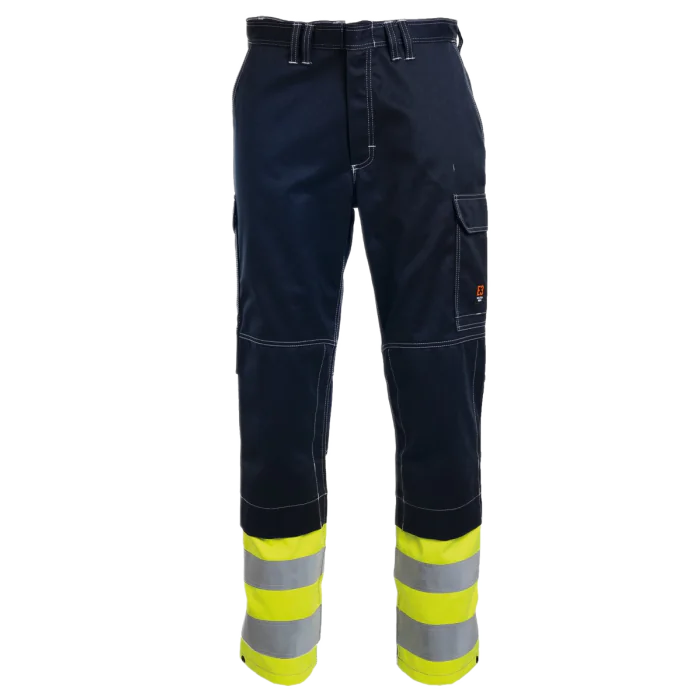 Tranemo Cantex ARC Bukse – Flammehemmende, Høy Komfort (Gul/marineblå, Størrelser C44-D120),  1 Stykk, STN-517088