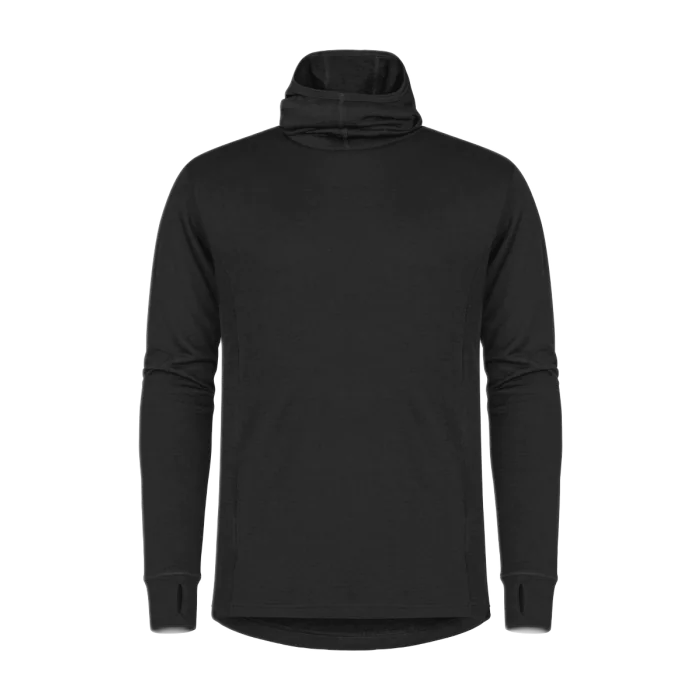 Tranemo Undertrøye Med Hette – Flammehemmende, Myk (Svart, Størrelser XS-4XL),  1 Stykk, STN-630390