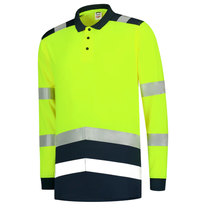 Tricorp langermet poloskjorte High Vis Bicolor, 1 Stykk, SUT-203008