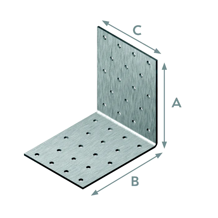 Arvid Nilsson SPIKERPL VINKEL 40X40X40X2 A1, 100 Stykker, SAN-230035001