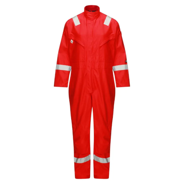 Ballyclare flammehemmende kjeledress for antistatisk lysbue, rød, 50 stk, SBC-FRASARCCOV993060