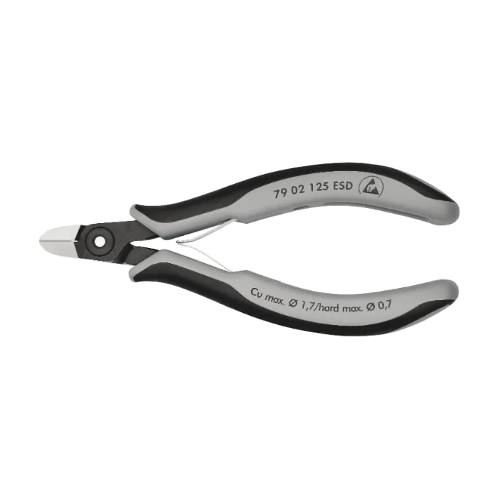 Knipex 7902125 120 mm presisjonselektronikk sidekutter, 1 stk., SKC-7902125ESD