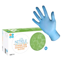 ASAP 20540 Lite koboltblå nitrilpulverfrie undersøkelseshansker, 1 pall, SAS-20540