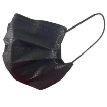 ASAP 30141 Type IIR ansiktsmaske for voksne med øreløkker, svart, 1 pall, SAS-30141