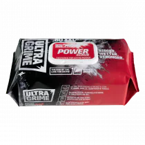 UltraGrime PRO Power Scrub Rengjøringsvåtservietter - Big Size XXL Profesjonelle engangsservietter - Tøffere flerbruks kraftige teksturerte skurekluter, 80 stykker, SKC-5002654